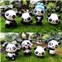 LHKJ 1 Lot de 8 pcs Mini Animal Miniature Panda Décoration，Mignon Jouets Figurines Décoration,DIY Jardinage poupée