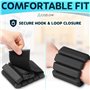 COZLOW Poids pour Chevilles et Poignets pour Hommes et Femmes (Lot de 2, 0,45 kg chacun), Bandes d'entraînement en Silicone pour