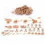 JOYIN 164 Pièce Ensemble de Jeu Soldat Militaire Homme Armé Jouer Bucket Figurines d'Action Battle Group Ensemble de Jeu Militai