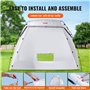 VEVOR Abri de Peinture Portable, Blanc