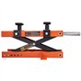 VEVOR Cric de Moto à Ciseaux 500 kg Hauteur de Levage 9,5-40 cm Pont Élévateur Hydraulique avec Selles Antidérapantes Table Élév