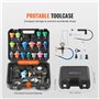 VEVOR 28PCS Kit Testeur de Pression et de Rechange du Liquide de Refroidissement Radiateur Universel Pompe Manuelle Adaptateurs 