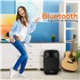 Pyle Enceinte Bluetooth Portable 800W - Haut Parleur Bluetooth avec Subwoofer, Lumières et Indicatrices de Batterie LED avec Bat