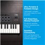Carry-on FC-25 Clavier Contrôleur Midi sur USB Pliable 25 Touches 8 Percussions Rétro-éclairés Inc Cubase LE OEM et Logiciel Cub