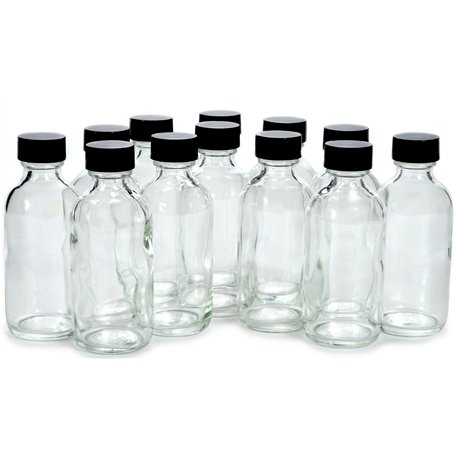 Vivaplex Lot de 12 bouteilles en verre avec couvercles Transparent 56