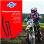 Baja No Pinch Minicross Kit Outils de changement de pneus de moto tout-terrain–Kit d'accessoires comprenant un mini poussoir, de