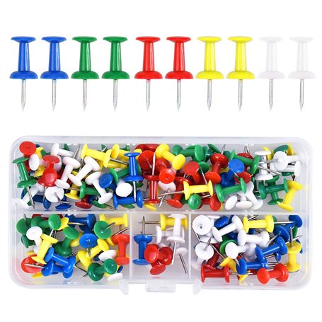 Fodlon 100 Pièces Multicolores Punaises