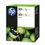 HP 301XL Pack de 2 Cartouches d'Encre Trois Couleurs grandes capacités Authentiques (D8J46AE)
