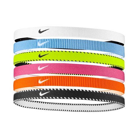 Nike Flex Classic Headbands 6PK Bandes élastiques pour cheveux Sport Volt (6 unités)