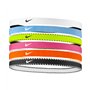 Nike Flex Classic Headbands 6PK Bandes élastiques pour cheveux Sport Volt (6 unités)
