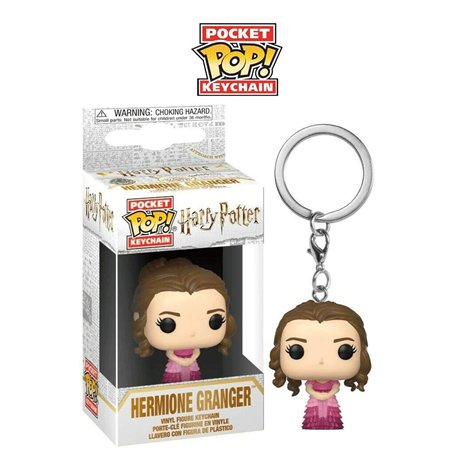 Funko Pop! Keychain: HP - Hermione Granger - (Yule) - Harry Potter- Mini-figurine en Vinyle à Collectionner Porte-clés Fantaisie