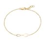 Collier Femme New Bling 9NB-PRL9B Doré