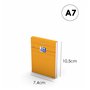 OXFORD Lot de 10 Bloc-Notes Orange A7 Petits Carreaux 5mm 80 Feuilles Agrafées Couverture Carte Enduite Orange