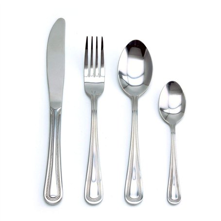 TB Collection® - Ménagère 24 pièces Design Perle - Set de Couverts de Table en Acier Inoxydable Forgé pour 6 Personnes - Finitio