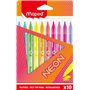 Maped - Feutres de Coloriage NEON - Feutres de Couleur Effet Néon - Boîte de 10 Feutres NEON