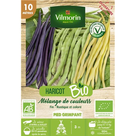 Vilmorin Haricot rame mix bio 10m