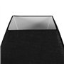 OSTARIA 98423 Abat-jour Carré Noir Base 27cm Dim : 27x27xH19cm