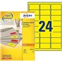 AVERY - Boite de 2400 étiquettes autocollantes jaunes fluo multi-usages