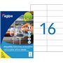Agipa 101164 Lot de 1600 Etiquettes multi usage enlevable coins droits 105 x 37 mm Blanc