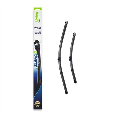 Valeo Silencio Essuie-glace - VF357 - Un Kit d'Essuie-glaces Plats d'Origine de Haute performance