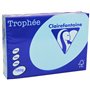 Clairefontaine Trophee Ramette de 250 feuilles papier couleur 160 g A4 Bleu alize