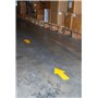 Tarifold Es 197404- Pack 10 Flechas Adhesivas para señalización suelo, 50 x 200mm- Alta Resistencia- color Amarillo