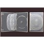 Lot de 5 boîtiers transparents pour 5 DVD – Peut contenir 5 CD