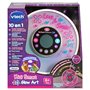 VTech - Kidi Smart Glow Art, Enceinte Bluetooth Lumineuse et Intelligente à Personnaliser avec 2 Feutres Effets Néons, Activités