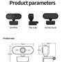 Webcam Full HD avec microphone pour ordinateur de bureau, caméra d'ordinateur HD 1080p, caméra Web Plug and Play, caméra USB pou