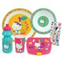 HELLO KITTY LOT VAISSELLE POUR ENFANT AVEC 1 VERRE 220 ML