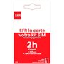 Nouveau SFR la Carte 2h appels + 300 SMS +1Go d'internet sans Engagement