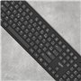 APM Clavier Sans-Fil, 2.4GHz, AZERTY, 105 Touches Ergonomiques, Raccourcis Multimédias, Compatible avec Ordinateur PC Portable M