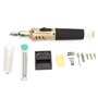 Regun 10 pièces Fer à souder au gaz butane, Kit de stylo à souder sans fil, Kit de torche de soudage à souder sans fil 1300°C Te
