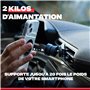 Support Telephone Voiture magnétique pour Grille d'aeration. Orientation 3D à 360°. Porte Telep