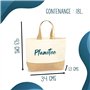 Sac Copine d'Amour | Cabas de Plage Courses Coton et Toile de Jute Idée Cadeau Femme