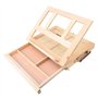 Chevalet Pliable, Églable Artiste Chevalet Peinture Portable Table Chevalet Boîte Avec Tiroir 27×7×35.5cm Boîte À Croquis De Tab