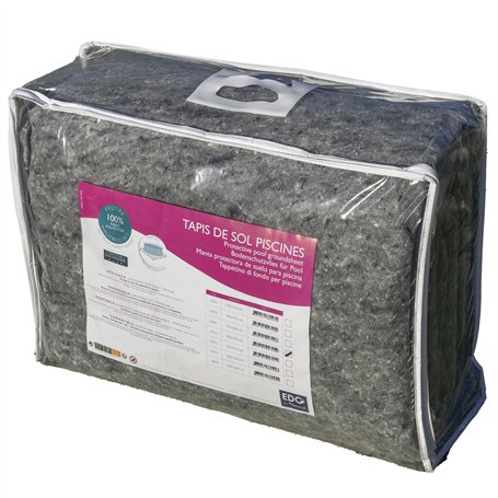 EDG by AQUALUX INTERNATIONAL - Tapis De Sol Piscine Hors Sol - 400 x 650 cm – 110 g/m² - Feutrine Piscine - Protection Liner