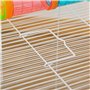 PawHut Cage pour rongeurs et Hamsters 3 Niveaux avec Tunnel, Bouteille d'eau, Roues, Maison, échelle dim. 59L x 36l x 47H cm