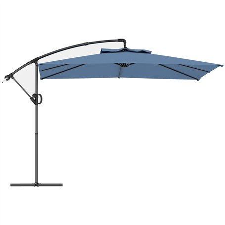 Outsunny Parasol déporté carré 3 x 3 m
