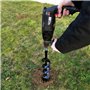 Lot de mèches de tarière Ø 40, 60 et 80 mm avec adaptateur pour perceuse et perforateur SDS-plus