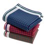 Mouchoirs Tissu Homme Premium 100% Coton Peigné - 45cm x 45cm - 3 Pièces - Modèle A15