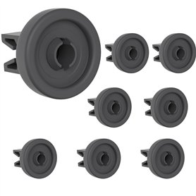 Roues de lave-vaisselle universelles pour panier supérieur [Lot 8] Pièces de rechange compatible avec AEG Candy Electrolux Faure