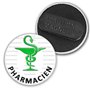 Badgmania Badge Magnétique 3.8cm Caducée Esculape Pharmacie Pharmacien
