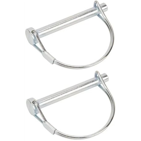 cyclingcolors 2x goupille à arceau diamètre 12mm x longueur 75mm rapide acier clip circlip remorque vélo tracteur motoculteur ar