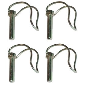 cyclingcolors 4x Goupille demi-lune fraise en acier zingué Goupille remorque Motoculture tondeuse tracteur