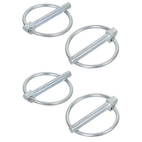 cyclingcolors 4x Goupille clip acier zingué diamètre 12mm x longueur 55mm tondeuse tracteur motoculteur remorque