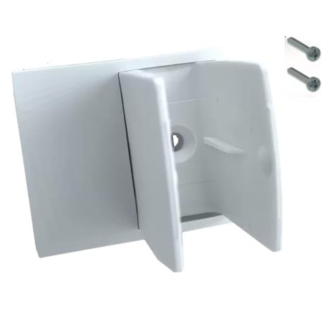 cyclingcolors Clip bloqueur de manivelle volet Roulant blanc avec plaquette déport Support Guide Manette Plastique Universel fen