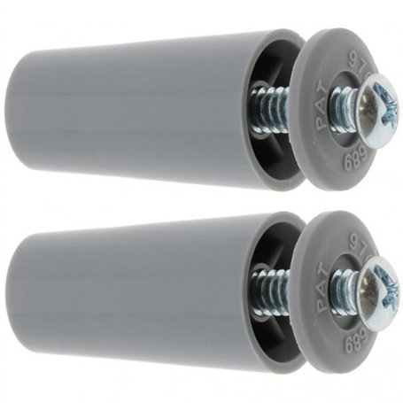 cyclingcolors 2x Butée d'arrêt de lame finale de volet roulant cône Ø22mm longueur 40mm en PVC avec rondelle et vis Store Fenêtr