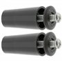 cyclingcolors 2x Butée d'arrêt de lame finale de volet roulant cône Ø22mm longueur 40mm en PVC avec rondelle et vis Store Fenêtr