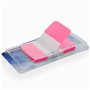 Marque-pages plastifiés repositionnables 40 feuilles 45 x 25mm (rose)